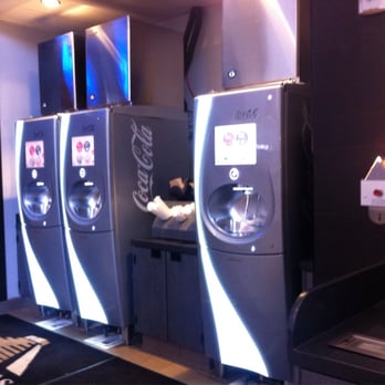 Maya Cinemas - Drink station where you have  a machine that allows you to customize your fountain drinks - Cinema Near Me - Fresno, California