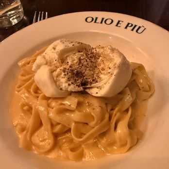 Olio E Più - Tagliatelle, Lemon & Burrata - Italian Near Me - New York, New York Olio E Più - Tagliatelle, Lemon & Burrata - Italian Near Me - New York, New York