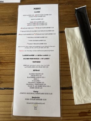 Menu photo 7 Junpuu Honolulu, HI