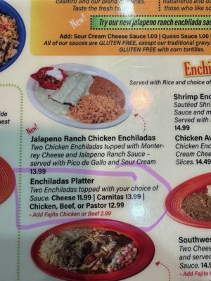 Menu photo 6 MasFajitas Mexican Restaurant Georgetown, TX