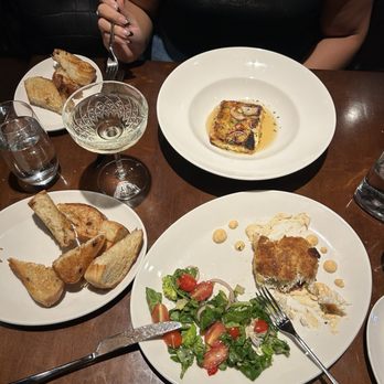 The Standard Restaurant - Appetizers: Feta Cheese Spread Crab Cake Drinks: Water Prosecco - American Near Me - Toledo, Ohio The Standard Restaurant - Appetizers: Feta Cheese Spread Crab Cake Drinks: Water Prosecco - American Near Me - Toledo, Ohio
