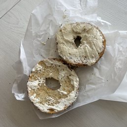 Everything Bagel with herb cream cheese Everything Bagel with herb cream cheese