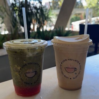 Love You Latte - Iced Strawberry Matcha Iced Caramel Latte - Breakfast & Brunch Near Me - Glendale, California Love You Latte - Iced Strawberry Matcha Iced Caramel Latte - Breakfast & Brunch Near Me - Glendale, California