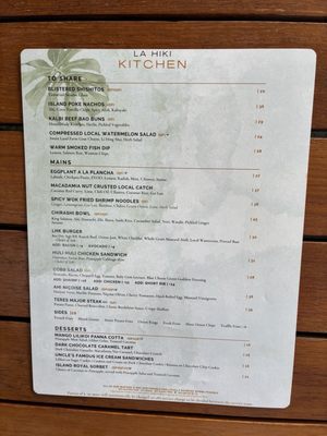 Menu photo 3 La Hiki Kapolei, HI Menu photo 3 La Hiki Kapolei, HI