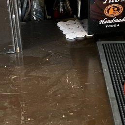 DIRTY BAR.. was told the bartender cleans before the people get here. It is 11:30am the party starts at 2. This should be clean.