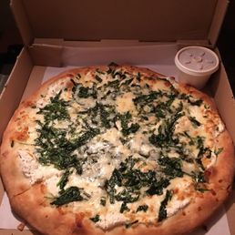 White Spinach Pizza