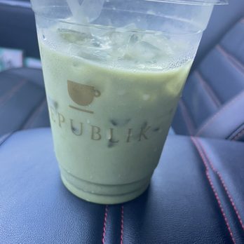 Republik Coffee - Matcha less almond milk - Coffee & Tea Near Me - Pasadena, California Republik Coffee - Matcha less almond milk - Coffee & Tea Near Me - Pasadena, California