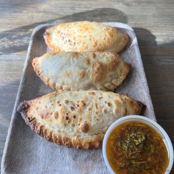 CABA Argentine Empanadas - Cheese and ham, Portuguese chicken and sausage empanadas with chimichurri sauce. - Empanadas Near Me - Medford, Oregon
