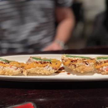 The Spot Sushi Bar - a plate of sushi on a table - Sushi Bars Near Me - Alpharetta, Georgia