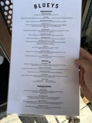 Menu photo 3 Blueys Mar Vista Los Angeles, CA