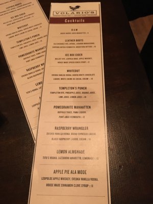 Menu photo 5 Volario's Winter Park, CO Menu photo 5 Volario's Winter Park, CO
