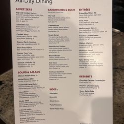 The Restaurant - Menu as of 12/2/2023