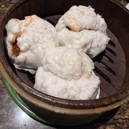 bbq pork buns on the back of the menu