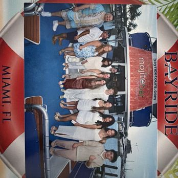 Bayride Tours - Wish I knew how to turn it. This was our whole group! - Boat Charters Near Me - Miami, Florida