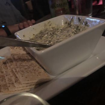 The Wine Cellar On Main - Spinach/artichoke dip with everything flatbreads - Wine Bars Near Me - Northport, New York The Wine Cellar On Main - Spinach/artichoke dip with everything flatbreads - Wine Bars Near Me - Northport, New York