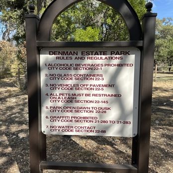 Denman Estate park - Park rules - Parks Near Me - San Antonio, Texas