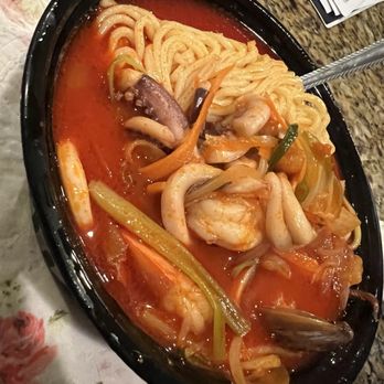 Step Korean Bistro - Jjamppong (final touch) - Korean Near Me - Sparks, Nevada