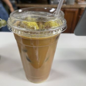 Grover's Mill Coffee House - Green Alien iced coffee with coconut milk base - Coffee & Tea Near Me - West Windsor, New Jersey Grover's Mill Coffee House - Green Alien iced coffee with coconut milk base - Coffee & Tea Near Me - West Windsor, New Jersey