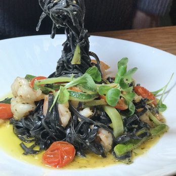 Altesi Downtown - Black tagliolini with shrimp - Italian Near Me - New York, New York Altesi Downtown - Black tagliolini with shrimp - Italian Near Me - New York, New York