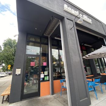 Bagel + Slice Pizza Shop - Front Entrance - Bagels Near Me - Los Angeles, California