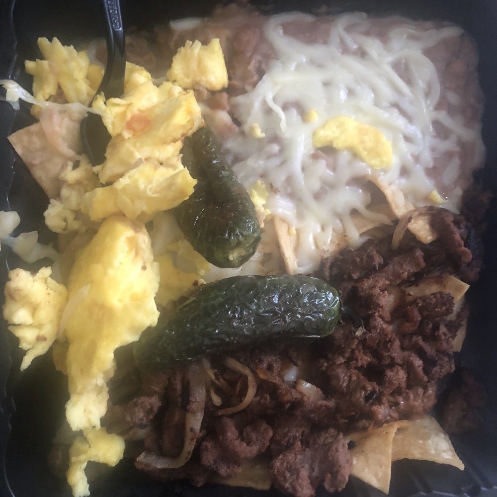 Loaded Cafe - Long Beach - Supposedly the Asada Chilaquiles Plate Breakfast - American Near Me - Long Beach, California Loaded Cafe - Long Beach - Supposedly the Asada Chilaquiles Plate Breakfast - American Near Me - Long Beach, California