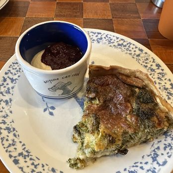 Sacred Grounds - Check out this broccoli and cheddar quiche - delicious!!! - Coffee & Tea Near Me - Edwardsville, Illinois