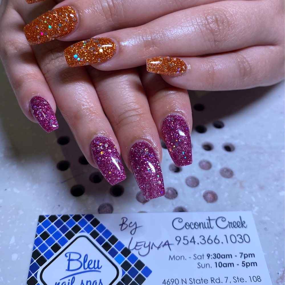 Bleu Nail Spas - Glitter nails by Leyna! - Nail Salons Near Me - Coconut Creek, Florida Bleu Nail Spas - Glitter nails by Leyna! - Nail Salons Near Me - Coconut Creek, Florida