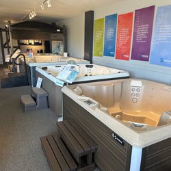 San Mateo showroom section for HotSpring hot tubs
