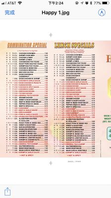 Menu photo 2 Happy Chinese Restaurant Ocean City, MD Menu photo 2 Happy Chinese Restaurant Ocean City, MD