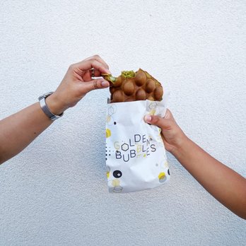 Golden Bubbles - Mochi pull! - Waffles Near Me - Toronto, Ontario