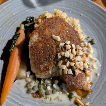 Duke's La Jolla - Macadamia encrusted fish - New American Near Me - La Jolla, California