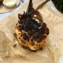 Miznon - Whole head of roasted cauliflower-- amazing