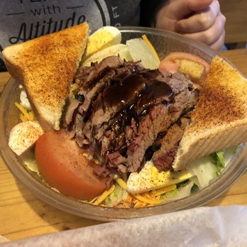 98 Bar-B-Que - Jumbo BBQ salad with Brisket - Barbeque Near Me - Santa Rosa Beach, Florida 98 Bar-B-Que - Jumbo BBQ salad with Brisket - Barbeque Near Me - Santa Rosa Beach, Florida