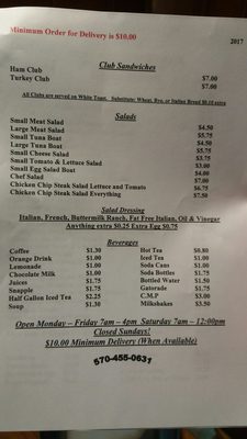 Menu photo 2 Third Base Luncheonette Hazleton, PA