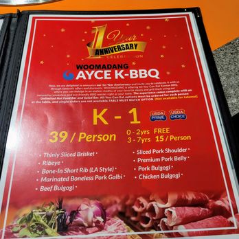 K-BBQ Woomadang - AYCE Menu - Korean Near Me - Redmond, Washington K-BBQ Woomadang - AYCE Menu - Korean Near Me - Redmond, Washington