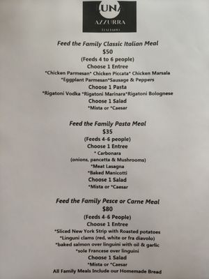 Menu photo 8 Luna Azzurra Fairfield, CT