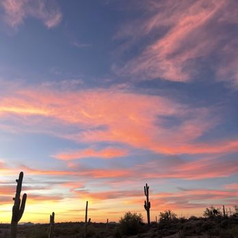 Lost Dutchman State Park - Sunnset from the free camping area outside of the park - Parks Near Me - Apache Junction, Arizona