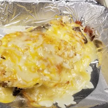 Jerry's - Low carb steak breakfast. Very cheesy! - Burgers Near Me - Anchorage, Alaska