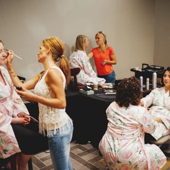 Total Image Hair & Makeup - Everyone getting ready at 6 am! - Makeup Artists Near Me - Oakbrook Terrace, Illinois