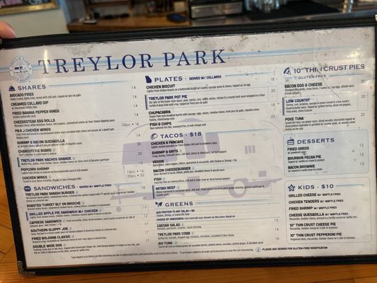 Menu photo 2 Treylor Park Savannah, GA