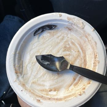 Insomnia Cookies - Remains of Chocolate chip cookie with cookie dough and peanut butter ice cream - Bakeries Near Me - Los Angeles, California Insomnia Cookies - Remains of Chocolate chip cookie with cookie dough and peanut butter ice cream - Bakeries Near Me - Los Angeles, California