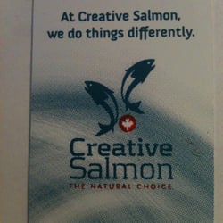 Creative Salmon - Tag on fish.