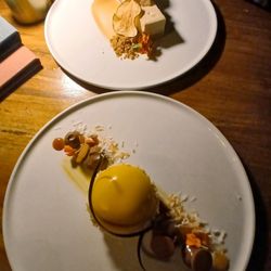 Cooper Island Beach Club - Apple cheesecake and tropical chocolate mousse
