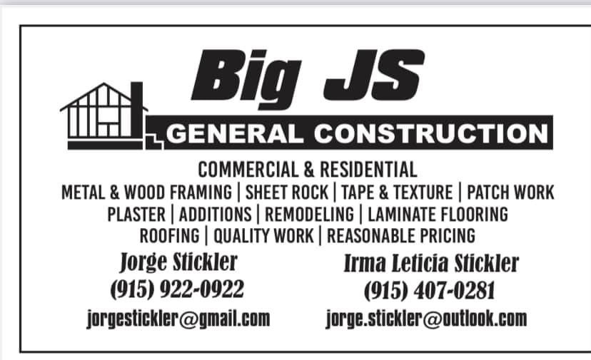 Slide of Big js general construction