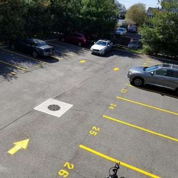 First In Line Striping - After photo of parking lot repainted. - Masonry/Concrete Near Me - Nutley, New Jersey First In Line Striping - After photo of parking lot repainted. - Masonry/Concrete Near Me - Nutley, New Jersey