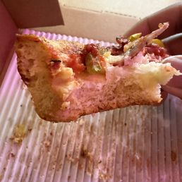 Thick crust on the Italian combo Thick crust on the Italian combo