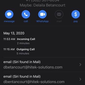 Hi-Tek Solutions - When I called them for an update and to give them my email considering they never asked for it - Data Recovery Near Me - Downey, California