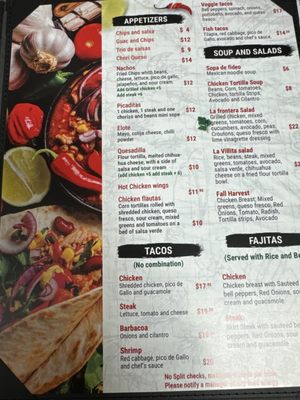 Menu photo 7 Sal Pique Park Ridge, IL