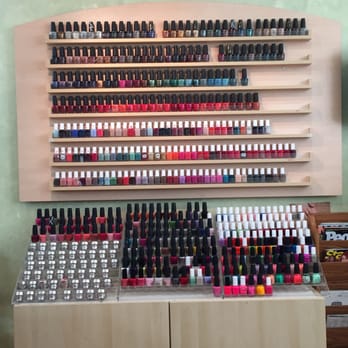 Blooming Nails & Spa - Part of the Polish selection ! Great brands and trendy colors - Nail Salons Near Me - Totowa, New Jersey