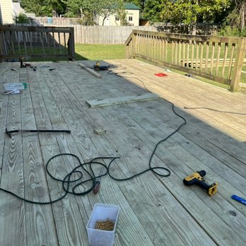 J And K Coastal Services - This is the same deck after we installed new decking. I will add better photos soon. - Pressure Washers Near Me - Jacksonville, North Carolina J And K Coastal Services - This is the same deck after we installed new decking. I will add better photos soon. - Pressure Washers Near Me - Jacksonville, North Carolina